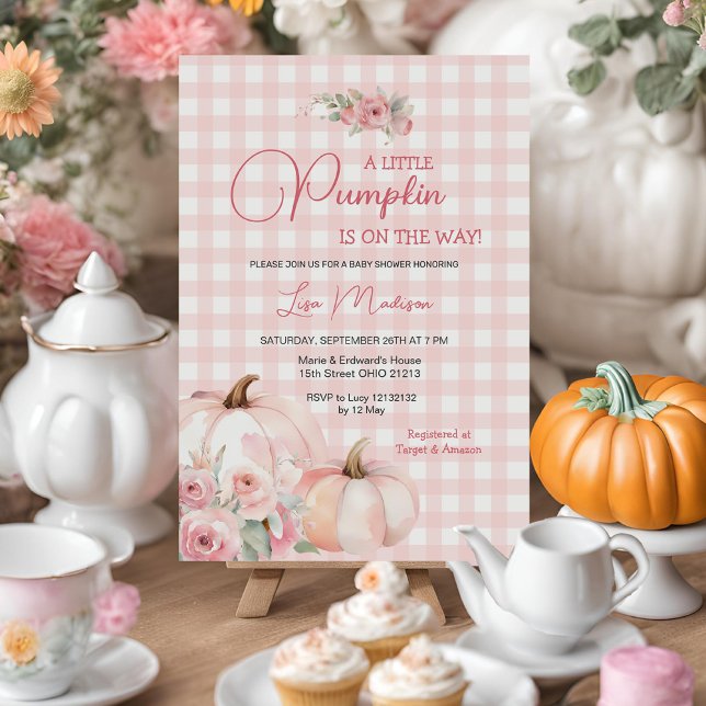 Lite Rosa Baby Shower Girl Inbjudningar (Skapare uppladdad)