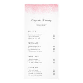 Lite Rosa Glitter Beauty Salon Reklamkort