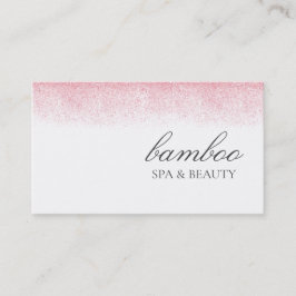 Lite Rosa Glitter Beauty Salon Visitkort
