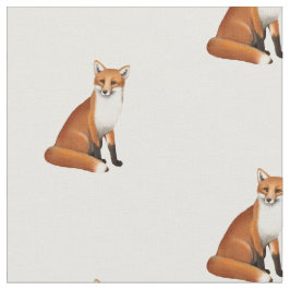 Lite rött kammat bomullstyg för räv djurliv tyg