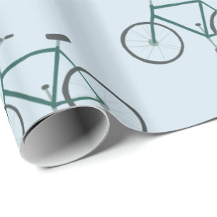 Lite sjal för gåva för blått för gröntcykelm presentpapper
