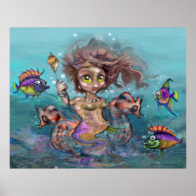 Lite Sjöjungfru Poster (Framsidan)