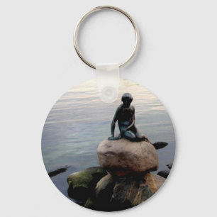 lite sjöjungfrukeychain nyckelring