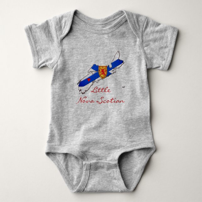 Lite skjorta för NovaScotian Nova Scotia bebis Tee (Framsida)