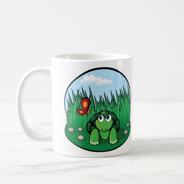 Lite sköldpaddamuggen kaffemugg (Vänster)