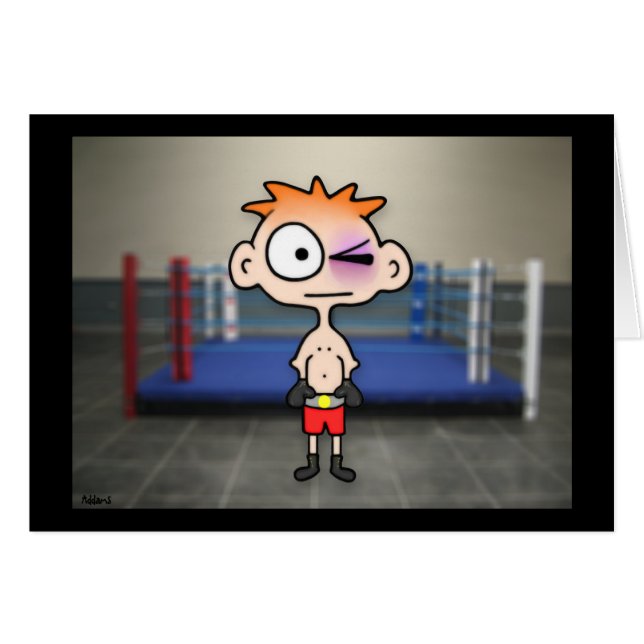 Lite slugger hälsningskort (Framsidan Horizontal)