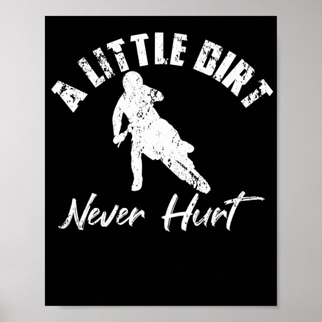 Lite smuts Ontr aldrig motorcykel Dirt Lera Poster (Framsidan)