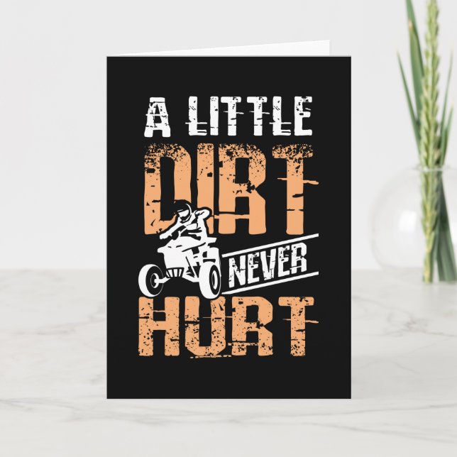 Lite smuts Ontr aldrig Quad Atv Kort (Framsida)