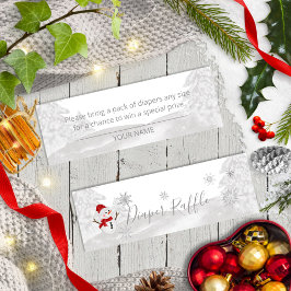 Lite snowflake Grått Baby Shower Mini Visitkort