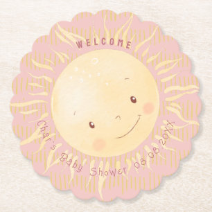 Lite solljus Personlig Baby Shower Underlägg Papper
