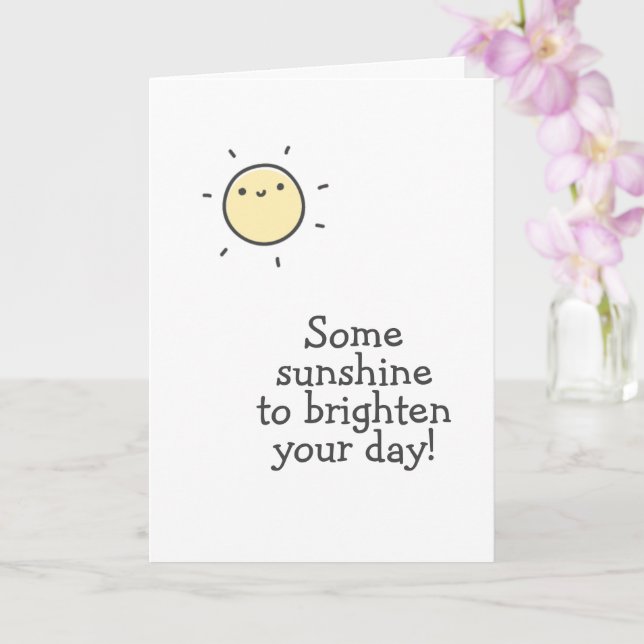 Lite solsken till Brighe din dag! Kort (Orkide)