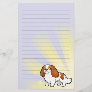 Lite Spaniel för kung Charles för stjärna stolt Brevpapper