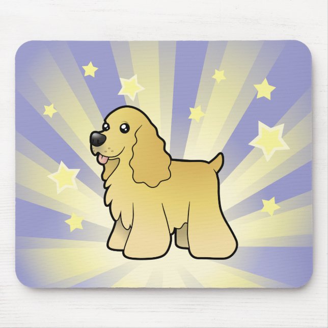 Lite Spaniel för stjärnaamerikancockerspaniel Musmatta (Framsidan)