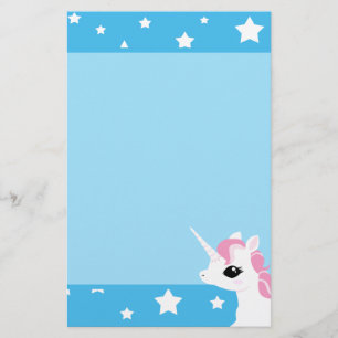 Lite stationär rosa mane för Unicorn