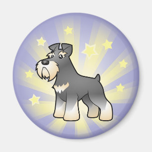 Lite stjärnajätte/standard/miniatyrSchnauzer Magnet