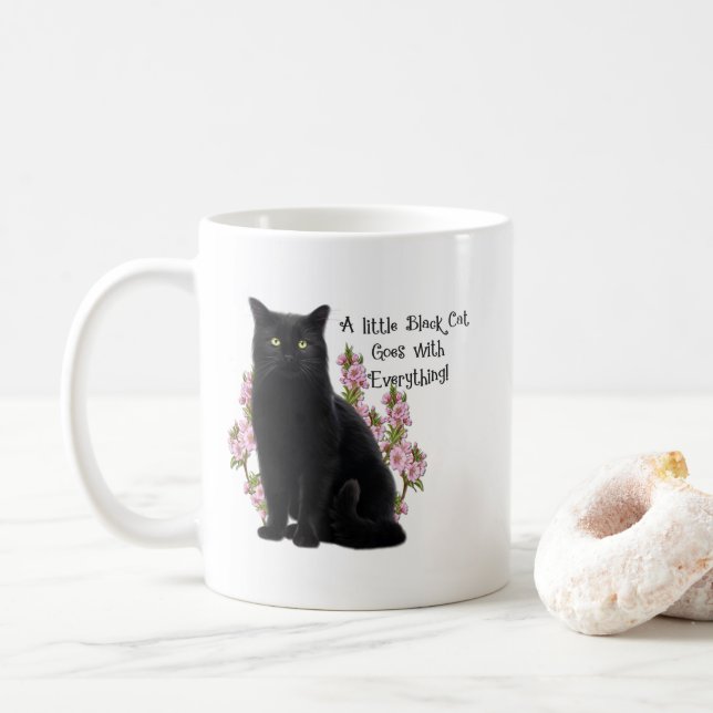 LITE SVART CAT KAFFEMUGG (Med munk)