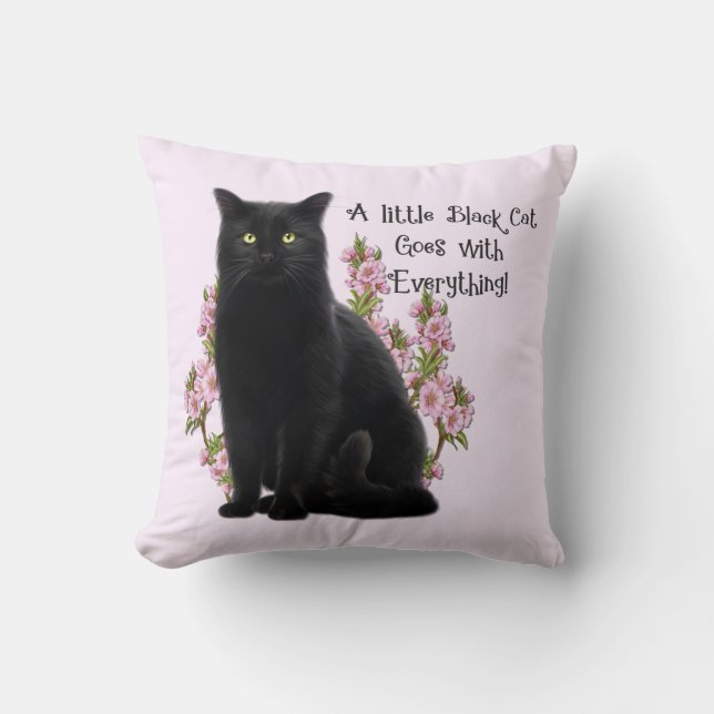LITE SVART CAT KUDDE (Framsida)