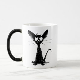 Lite svart katt magisk mugg