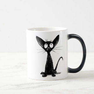 Lite svart katt magisk mugg