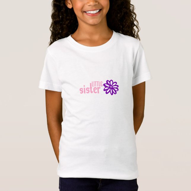 Lite syster (barn storleksanpassar), t-shirt (Framsida)