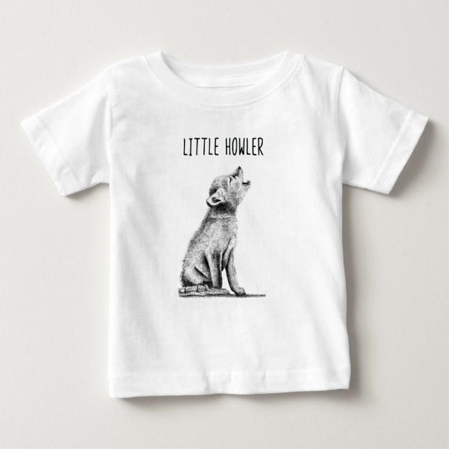 Lite T-tröja för baby för Howlervargunge T Shirt (Framsida)
