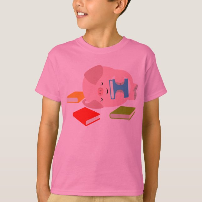 Lite T-tröja för ungar för bokälskare Tee Shirt (Framsida)