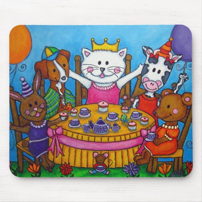 Lite Teapartyet Mousepad Musmatta (Framsidan)