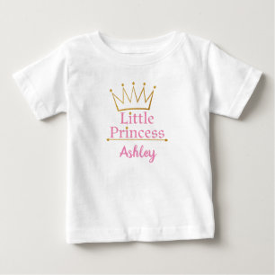 Lite text för Princess Rosa och guld- krona T Shirt