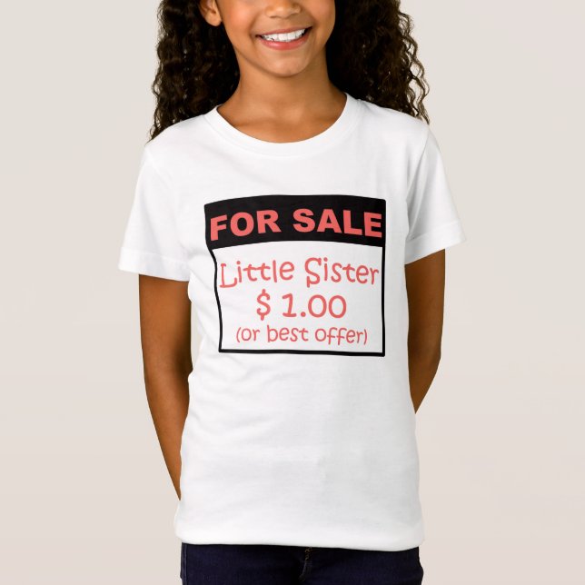 Lite till salu syster t-shirt (Framsida)