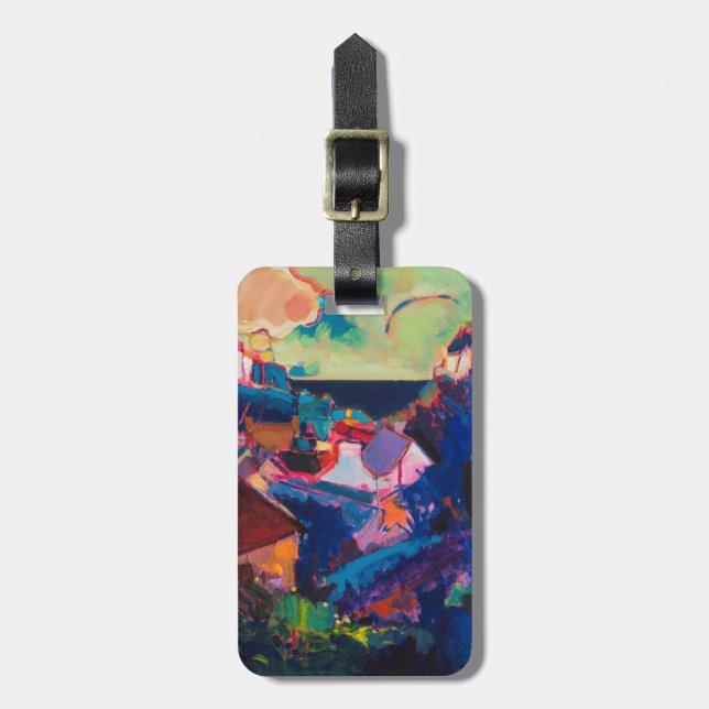 Lite tillflyktsort bagagebricka (Vertikal Framsida)