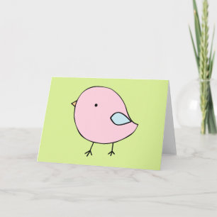 Lite tomt hälsningkort för chick kort