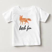 Lite Tshirt för rävbabybaseball