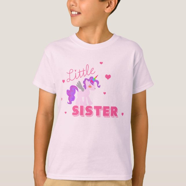 Lite Tshirt för storasyster för T-shirt (Framsida)