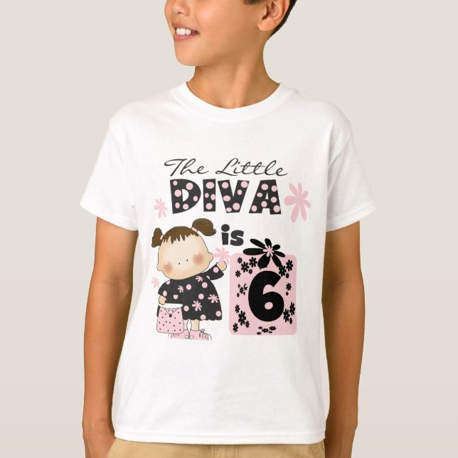 Lite Tshirts och gåvor för Diva6efödelsedag (Framsida)