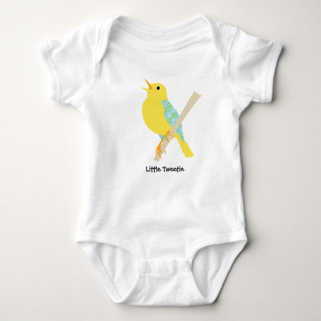 Lite Tweetie babyskjorta T Shirt (Framsida)