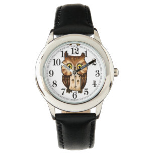 Lite ugglabrunt armbandsur