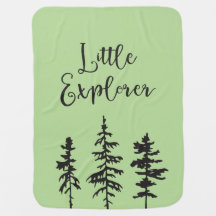 Lite utforskare, filt för skogsmarkträdbaby