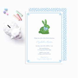 Lite Vår Little Boy Shower från Bunny Preppy Inbjudningar