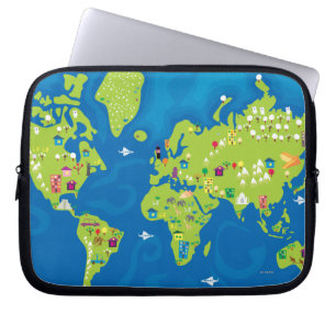 Lite varstans världen laptop sleeve