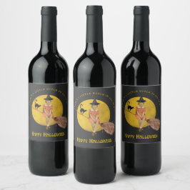 Lite väska i alla oss Halloween Vinflaska Etikett