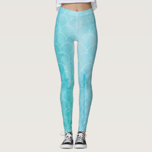 Lite vatten för blått för fjäll för fisk för leggings