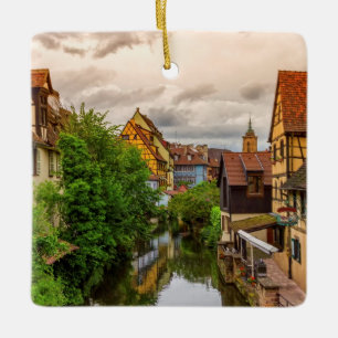 Lite Venedig, liten och nätt Venise, i Colmar, Julgransprydnad Keramik