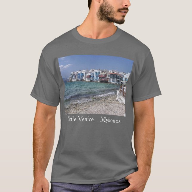 Lite Venedig Mykonos T Shirt (Framsida)