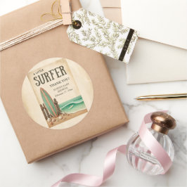 Lite Vintage, babyskor Runt Klistermärke