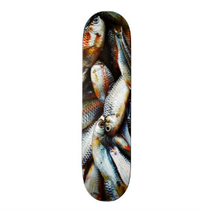 Lite vitfisk skateboard bräda 20,5 cm
