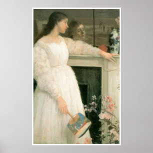 Lite vitflickan: Symfoni i vit No2. 1864 Poster