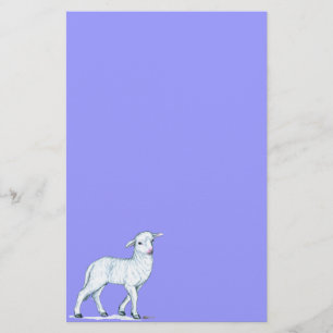 Lite vitLamb Brevpapper