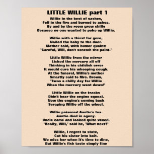 LITE WILLIE DIKT 1 POSTER