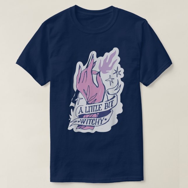 Lite Witchy Feminist Witch 20 T Shirt (Design framsida)