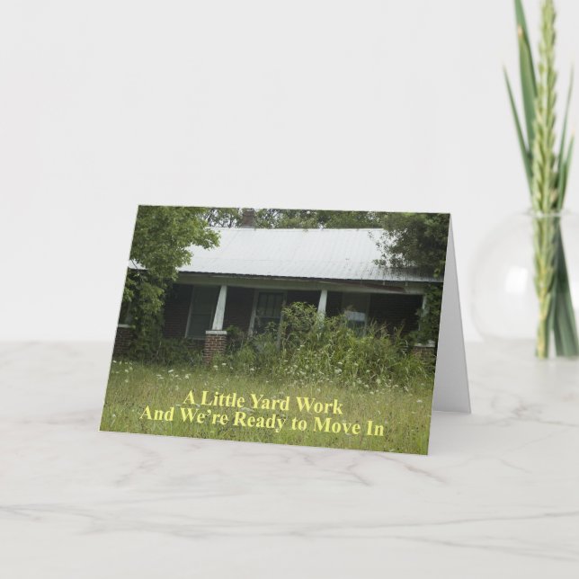 Lite Yard Work - Lustigt byte av Adress Meddelande (Framsida)